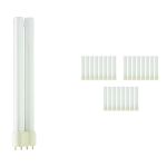 Multipack 25x Philips MASTER PL-L 18W - 840 Cool White | 4 Pin