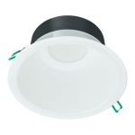 Philips LED Downlight Coreline DN142B Aluminium White 19.2W 2300lm 60D - 830 Warm White | Cutout 200mm - IP20 - White Reflector