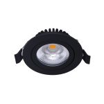 Noxion LED Adjustable Slim Spot Black Round 5W 550lm 60D - 940 Cool White | 85mm - IP54 - Dimmable - Best Colour Rendering
