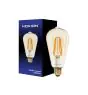 Noxion Lucent LED E27 Edison Filament Amber 7.2W 630lm -  822 Extra Warm White | Dimmable - Replaces 50W